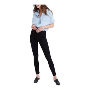 Madewell Jeans Sateen Skinny 9"Rise Black Size 27